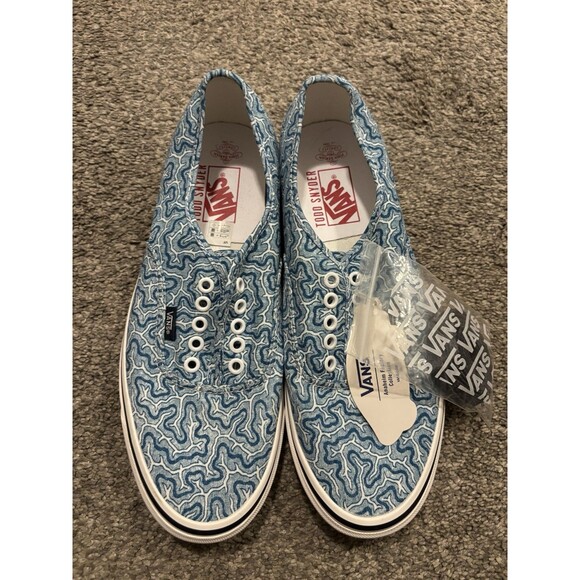 Todd Snyder X John Derian X Vans Canvas Sneaker Men\'s Blue 10.5 New